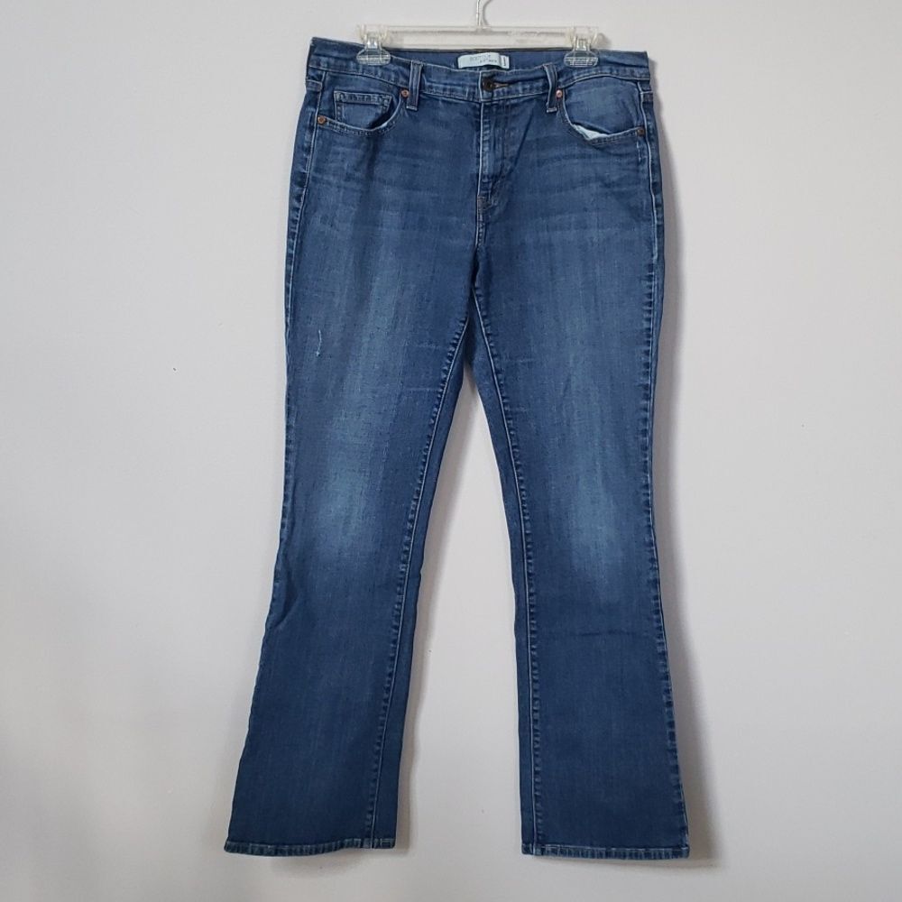 Levi's 515 Boot Cut Jeans Womens 12L 32" Covered Back Pockets